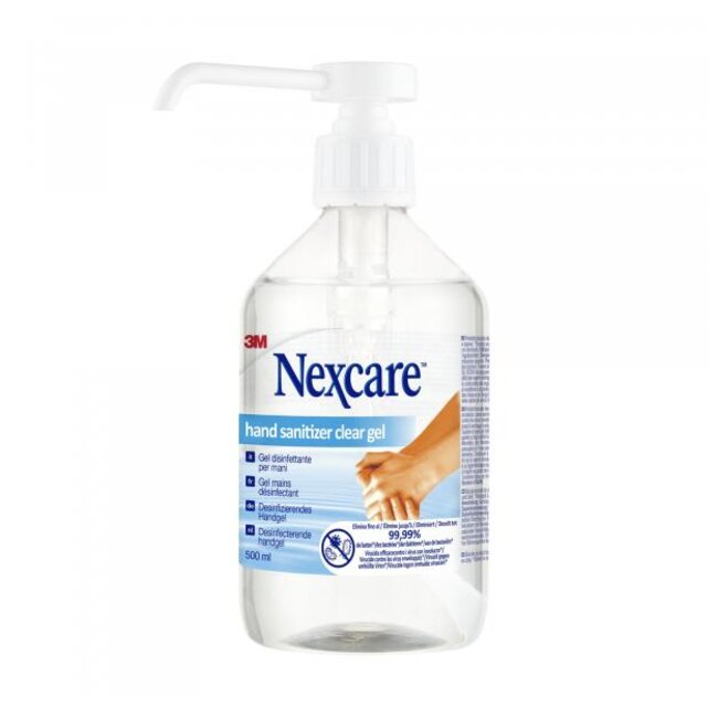 Nexcare™ Desinfecterende handgel transparant, 500 ml