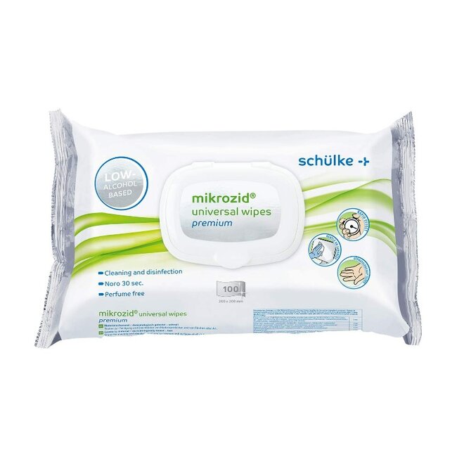 Schülke Mikrozid Universal Wipes premium maxi, 20x20cm, softpack 100st