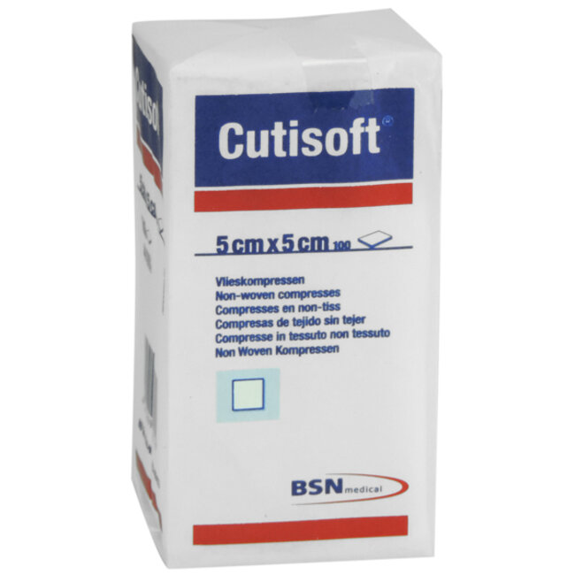 Essity Cutisoft NW 4 laags 5 x 5 cm niet steriel (100 stuks)