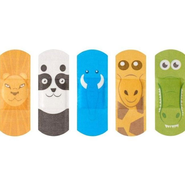 3M Nexcare Happy Kids Animals Pleisters, Verschillende soorten, 20/Verpakking