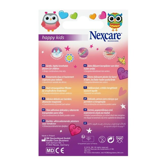 3M Nexcare Happy Kids Plasters Magic, Assorted, 20/Pack