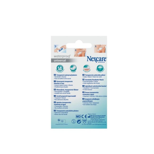 3M Nexcare Universele waterbestendige Pleisters, Verschillende maten, 20/Verpakking