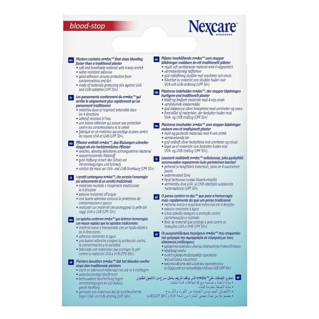 3M Nexcare Blood-Stop pleisters, geassorteerd, pak van 30