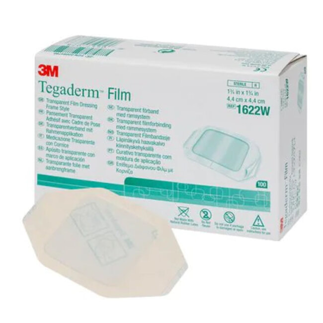 3M™ Tegaderm™ Transparant Filmverband 4.4 cm x 4.4 cm (100 stuks)