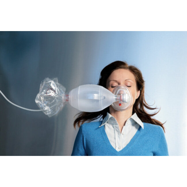 Ambu SPUR II Volwassene met ventiel, O2 reservoir, disp. mask z/v mt 5 (12 stuks)