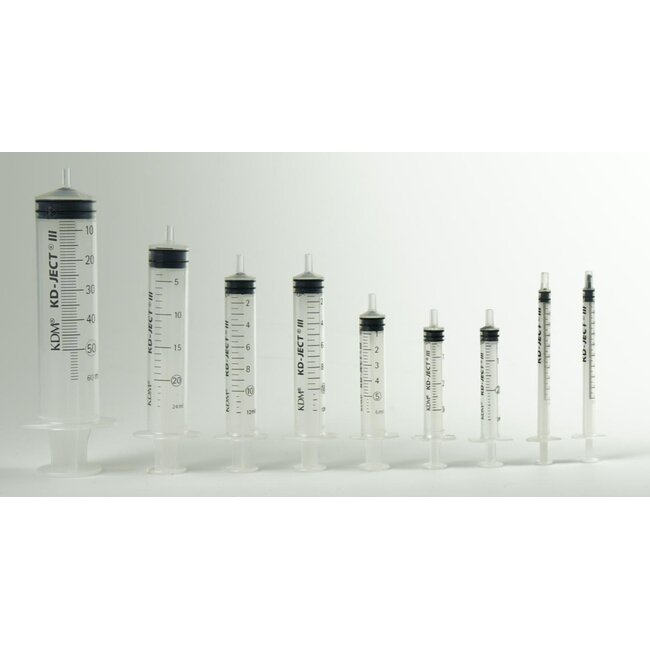 KD-JECT III spuit 3 delig 10ml luer centrisch (100 stuks)