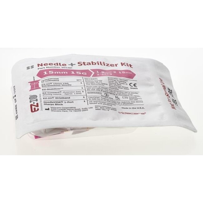 Arrow EZ-IO® Infusienaald 15mm 3-39 kg, kit (5 stuks)