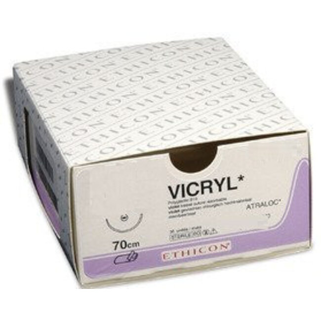 Ethicon Hechtdraad - Vicryl 0; 70cm violet UR-6 (36 Stuks)