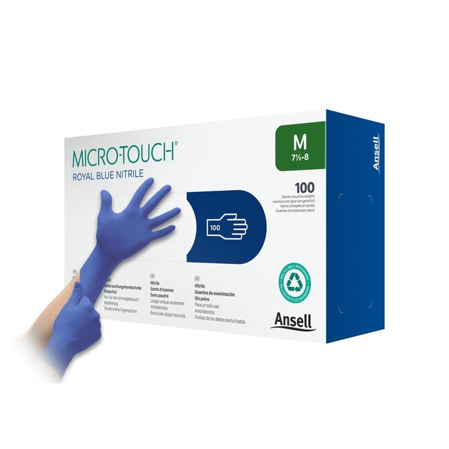MICRO-TOUCH® Blue Nitrile mt.6.5 (10x200 stuks) S