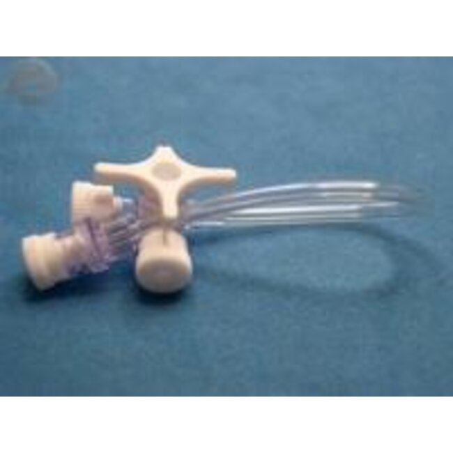 BD Connecta 3-weg kraan wit met verlengslang 25 cm (20 stuks)