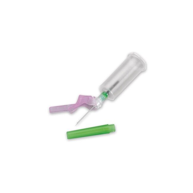 BD Eclipse veilige bloedafnamenaald met voorgemonteerde houder 21G x 40mm (100 stuks)