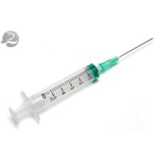 BD Emerald spuit 5 ml met naald zwart 22G 0,7x30mm (100 stuks)