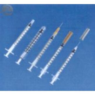 BD BD Plastipak 3-delige spuit 1ml Luer aansluiting (120 stuks) BD BD Plastipak 3-delige spuit 1ml Luer aansluiting (120 stuks)
