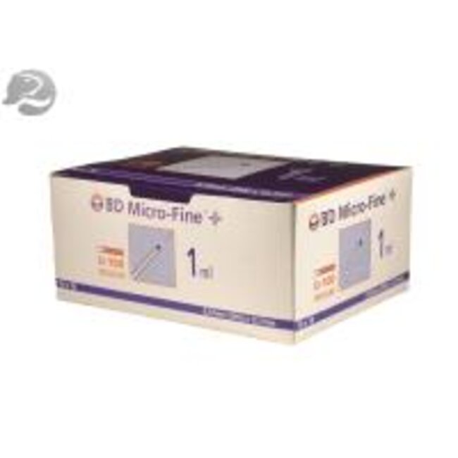 BD Micro-Fine Insulinespuit 1 ml naald 29G 0,33x12,7mm (100 stuks)