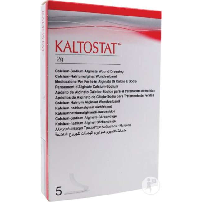 Kaltostat Cavity alginaatverband streng 2gm (5 Stuks)