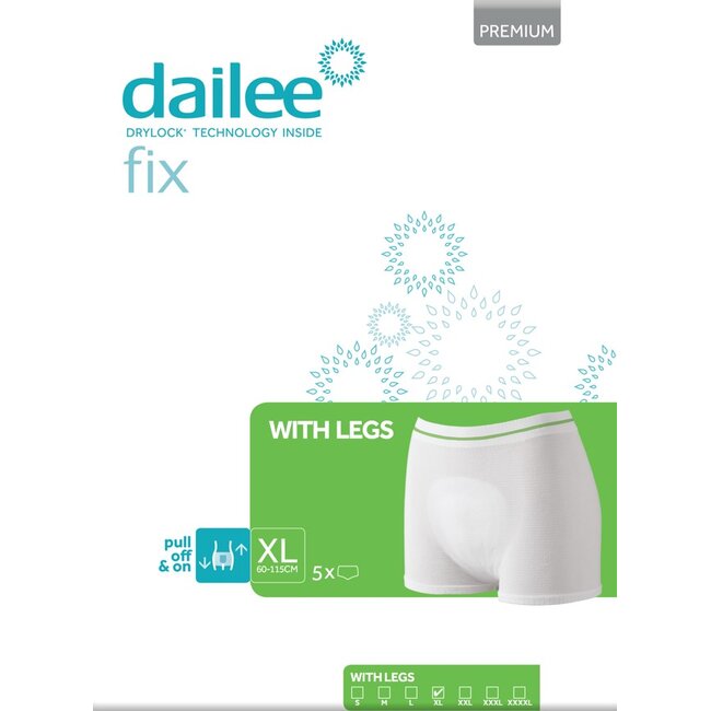 Dailee Dailee Fix Premium w legs fixatiebroekje XL (5 stuks)