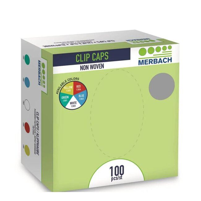 Merbach haarkapjes ClipCap - Wit (100 stuks)
