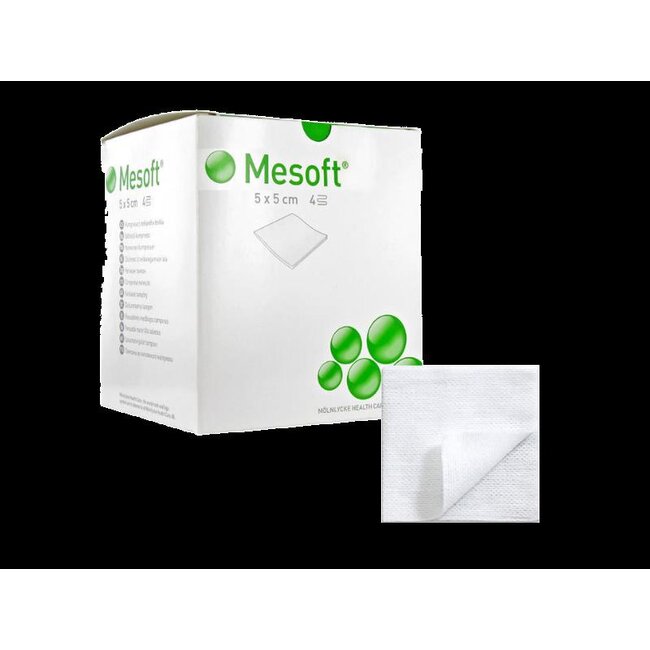 Mesoft - nonwoven kompres 4L10x10 cm niet steriel (100 stuks)