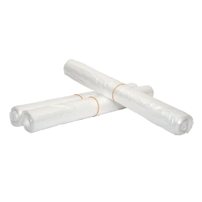 Afvalzak HDPE transparant, 58x100cm, 23mu, 75 liter (20x25 stuks)