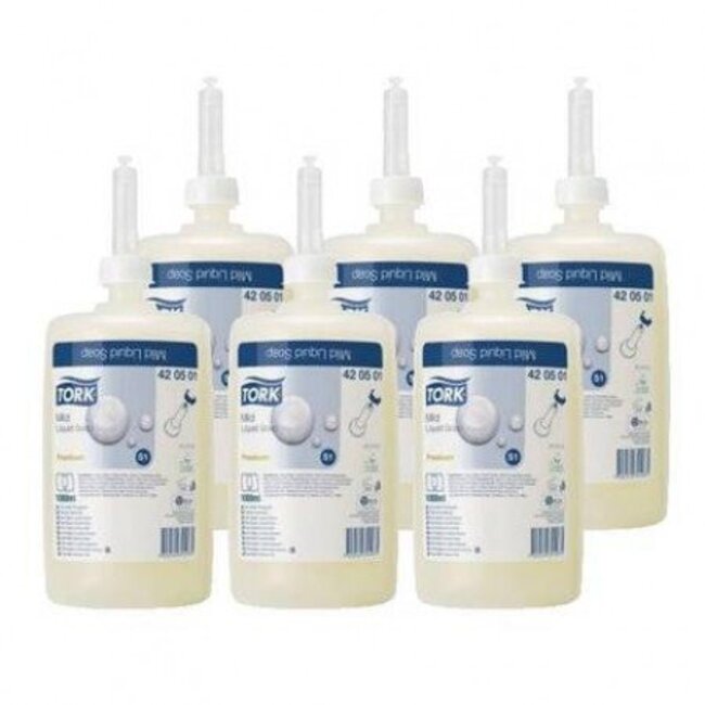 Tork Premium Liquid Mild handzeep 1 liter (6 Stuks)