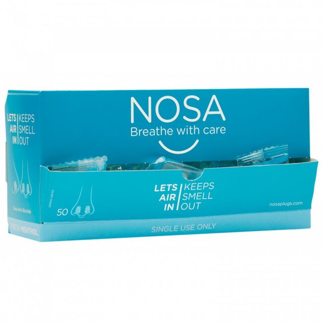 Odour protection Nosa nose plugs fresh menthol scent (50 stuks)