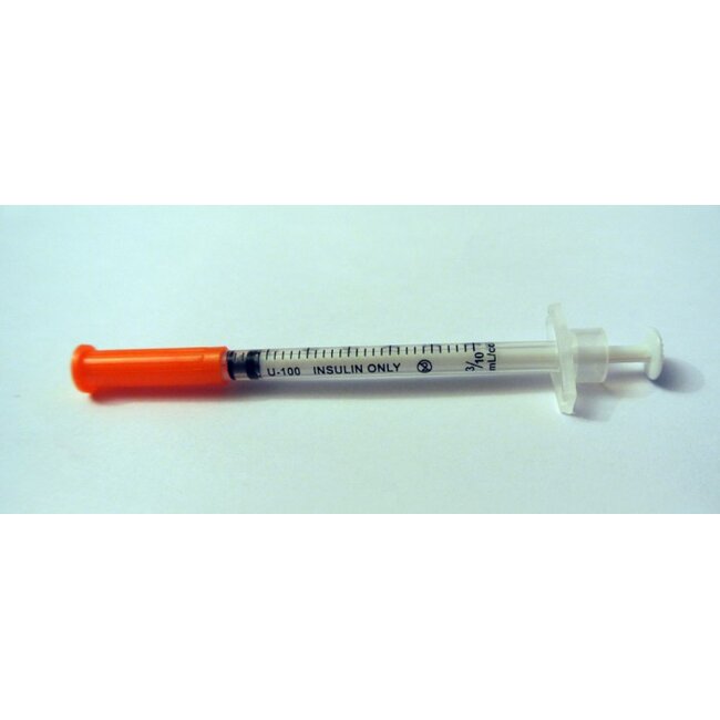 KD-JECT III insulinespuit 0,3ml met naald 30G 0,3x8mm geel (100 stuks)