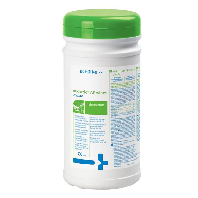 Mikrozid Schülke Mikrozid AF wipes Jumbo - sneldesinfectie op alcoholbasis, bus 220 wipes