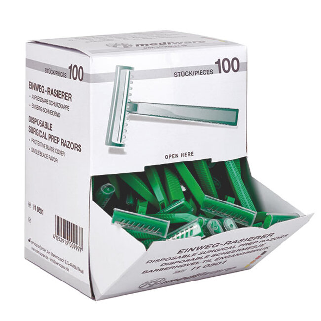 Mediware disposable scheermesjes (100 stuks)