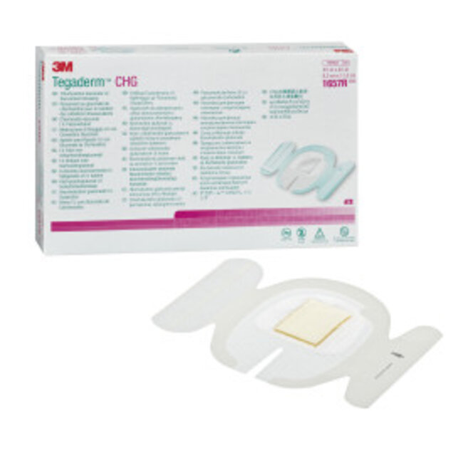 3M™ Tegaderm™ CHG IV verband met chloorhexidine gluconaat 8.5 cm x 11.5 cm (25 stuks)