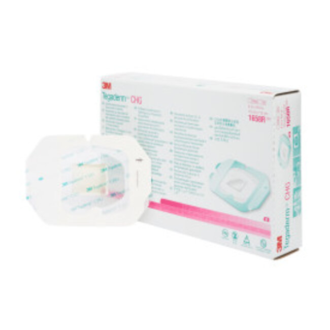 3M™ Tegaderm™ CHG IV verband met chlorhexidine gluconaat 10 cm x 12 cm (25 stuks)