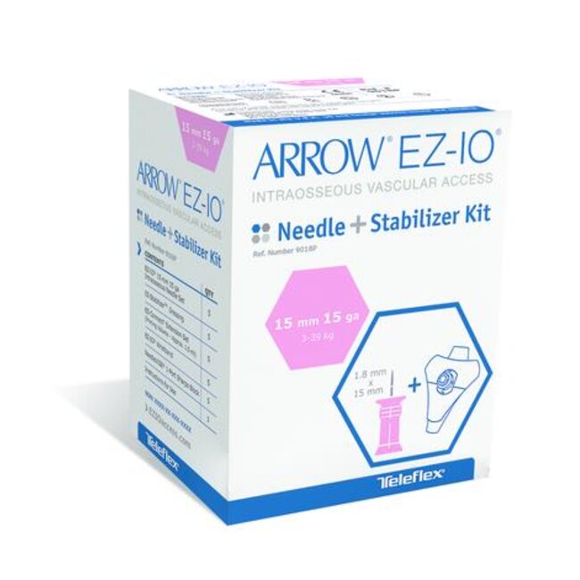 Arrow EZ-IO® Infusienaald 15mm 3-39 kg, kit (5 stuks)