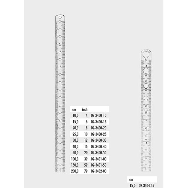 Zepf meetlat 15cm met mm indeling