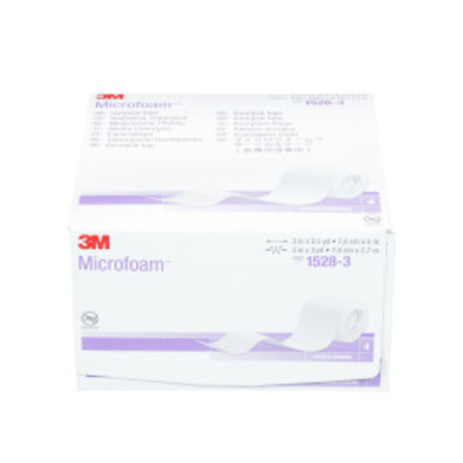 3M™ Microfoam™ Chirurgische Hechtpleister 7.5 cm x 2,7 m (4 stuks)
