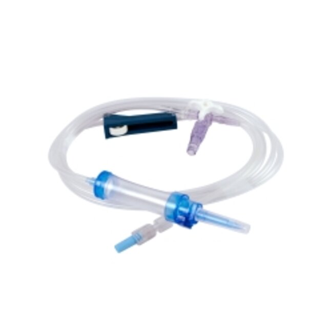 Evercare FilterStop E infuussysteem belucht pvc-vrij, phtalate-vrij, 195cm, fix3wk, nfc (80 stuks)