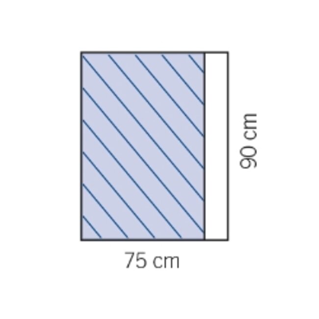 Evercare zelfklevend afdekdoek 75x90cm (16 stuks)