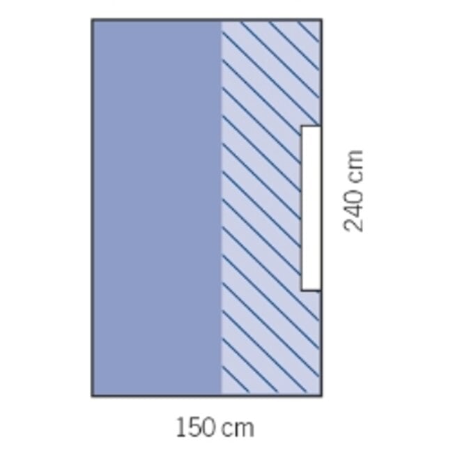 Evercare zelfklevend afdeklaken large 150x240cm (32 stuks)