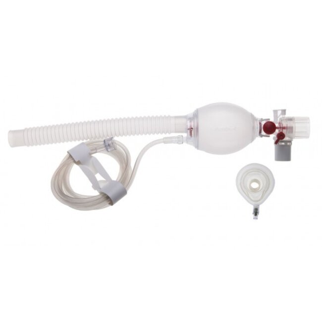 Ambu SPUR II Neonaat met drukbegrenzingsventiel, open O2 res, disp mask m/v mt 00 (12 stuks)