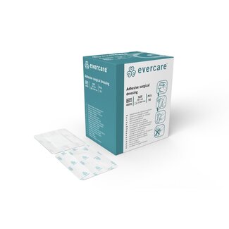 Evercare Evercare eilandpleister non woven steriel 7x5cm (50 stuks) Evercare Evercare eilandpleister non woven steriel 7x5cm (50 stuks)
