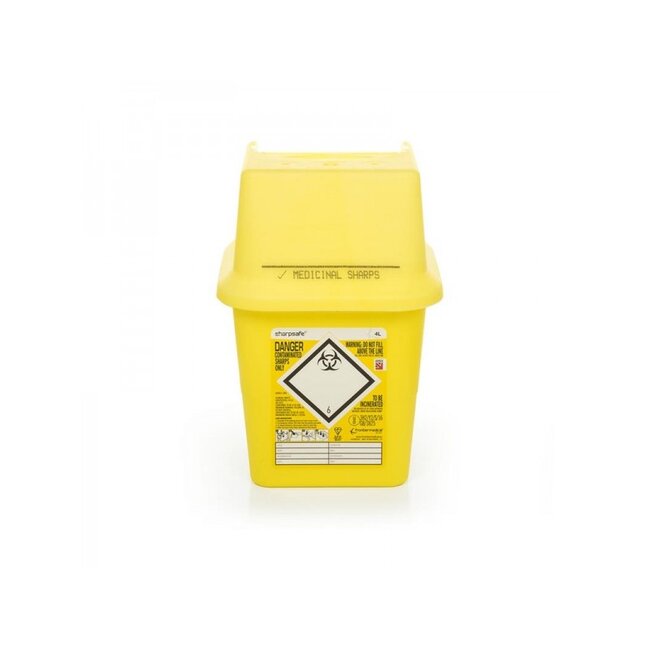 Sharpsafe naaldencontainer 7 ltr (50 stuks)