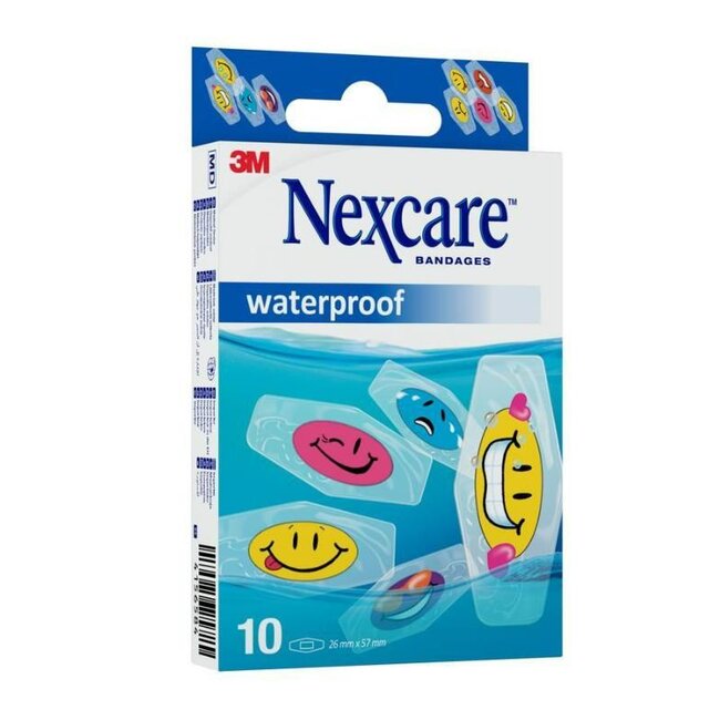 3M Nexcare Waterproof pleisters, 26 x 57 mm, 10 per verpakking