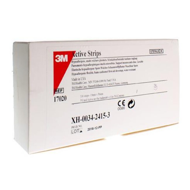 3M Nexcare Active Pleisters, 19 mm X 72 mm, 100/Verpakking
