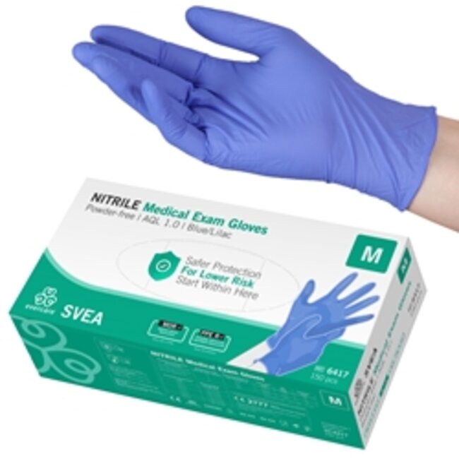 Evercare nitrile SVEA AQL1.0 handschoenen onsteriel pdv maat M (150 stuks)