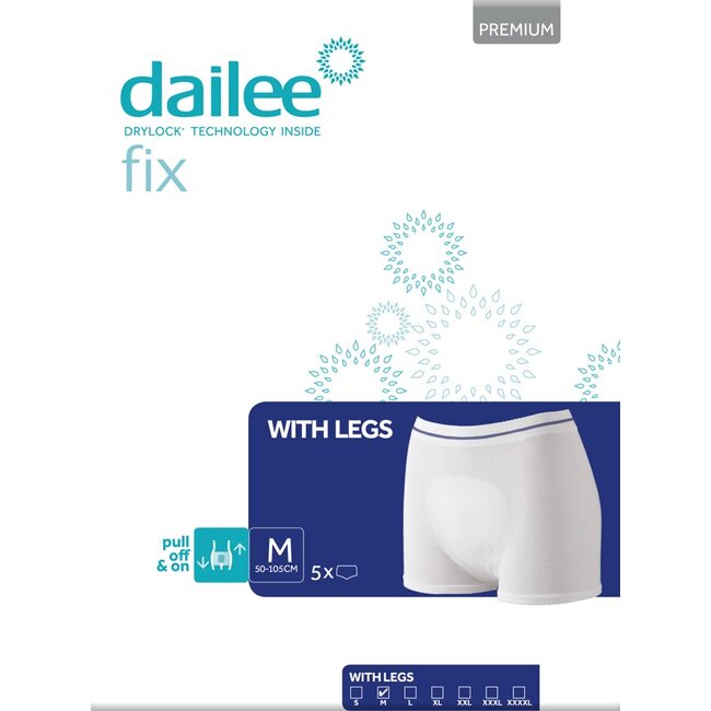 Dailee Dailee Fix Premium w legs fixatiebroekje M (5 stuks)