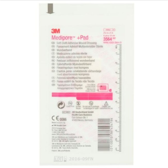 3M™ Medipore™ +Pad - Adhesief wondverband 6 cm x 10 cm (50 stuks)