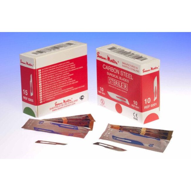 Swann Morton scalpel mesjes - steriel zonder handvat nr.15 (100 stuks)