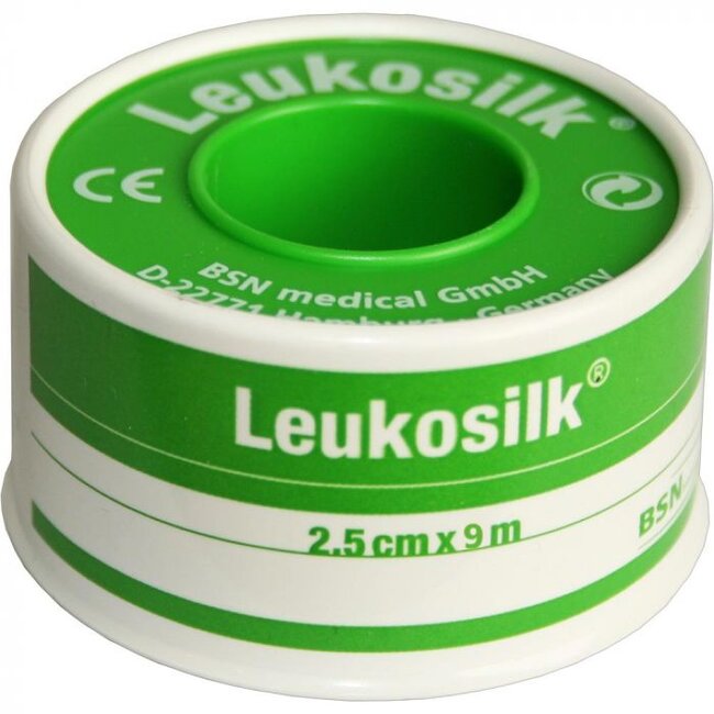 Leukosilk Pleister 9,2m x 2,50 cm (12 Stuks)