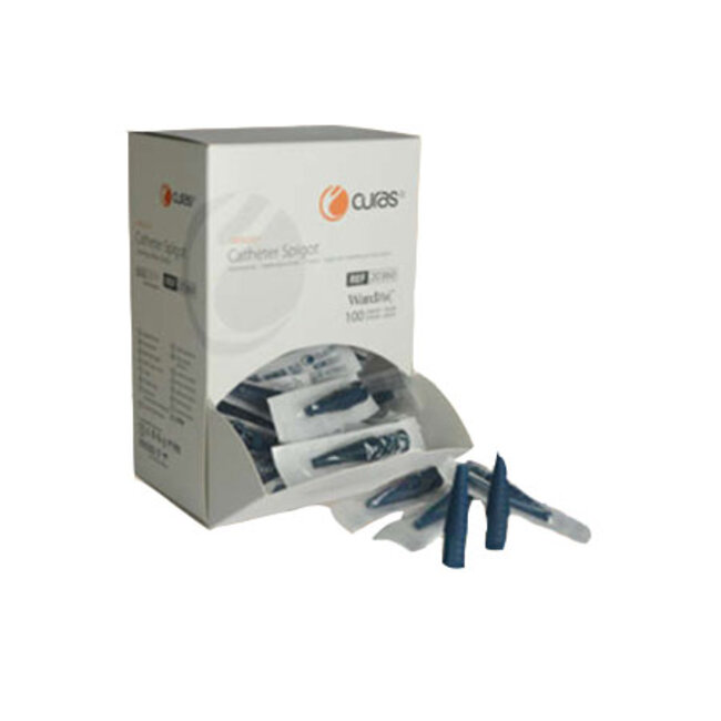 Curas Catheterstop blauw (100 stuks)