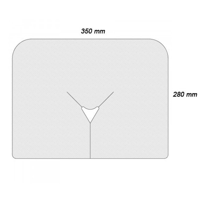 Einweg-Airlaid-Gesichtsabdeckungen 350 x 280