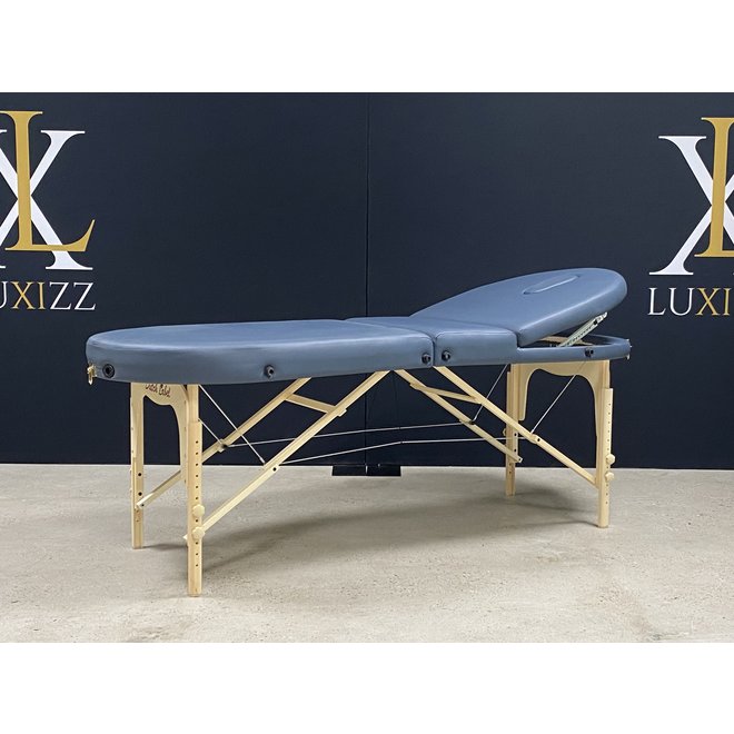 folding massage table Bestwood Oval de luxe agate blue