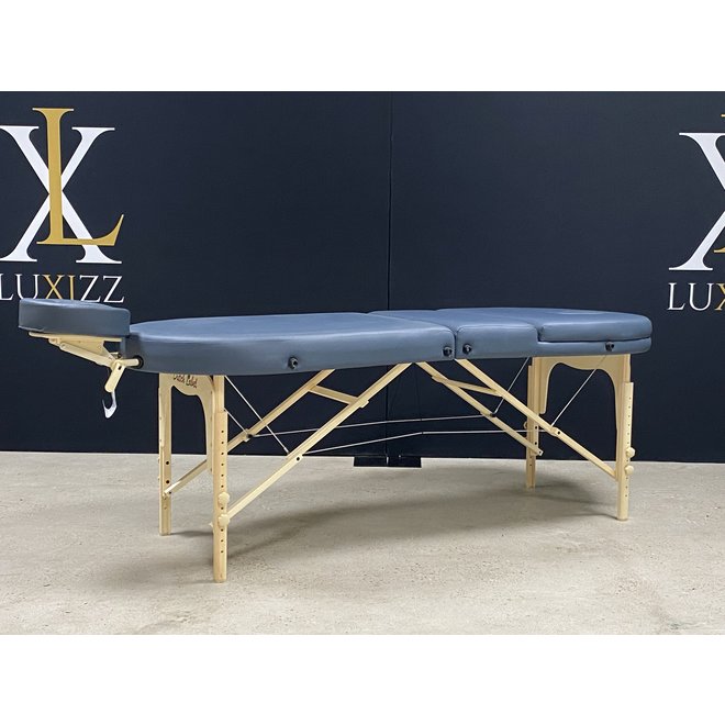 folding massage table Bestwood Oval de luxe agate blue